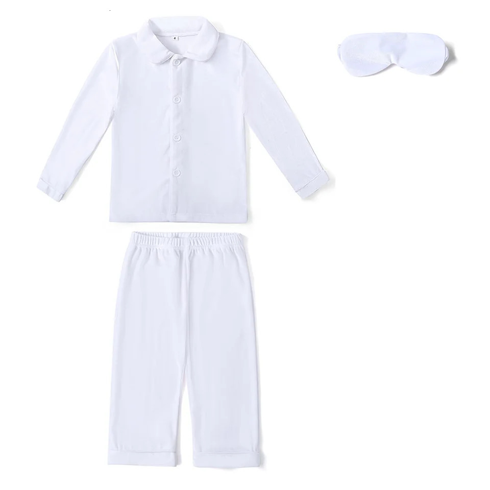 Baby pajamas childrens white velvet family matching Christmas pajamas set 241106