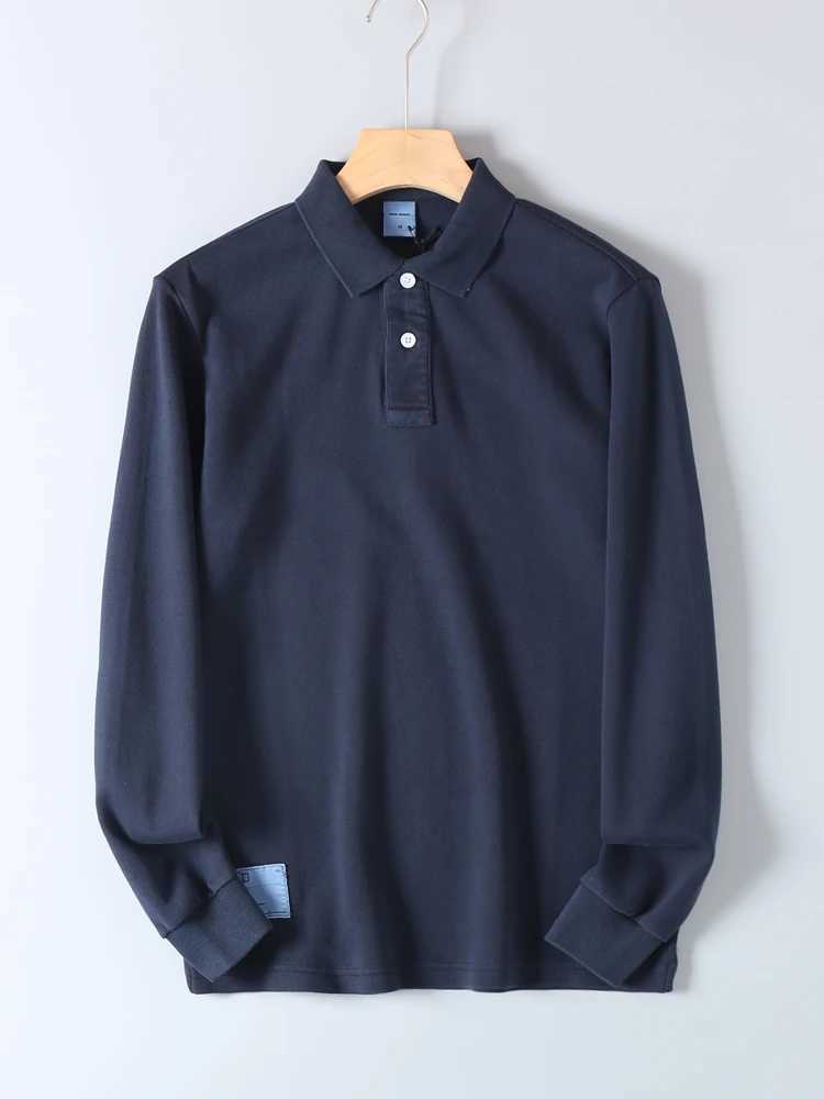 280G heavy-duty cotton long Sve mens shirt for spring summer autumn business and casual tops W241106