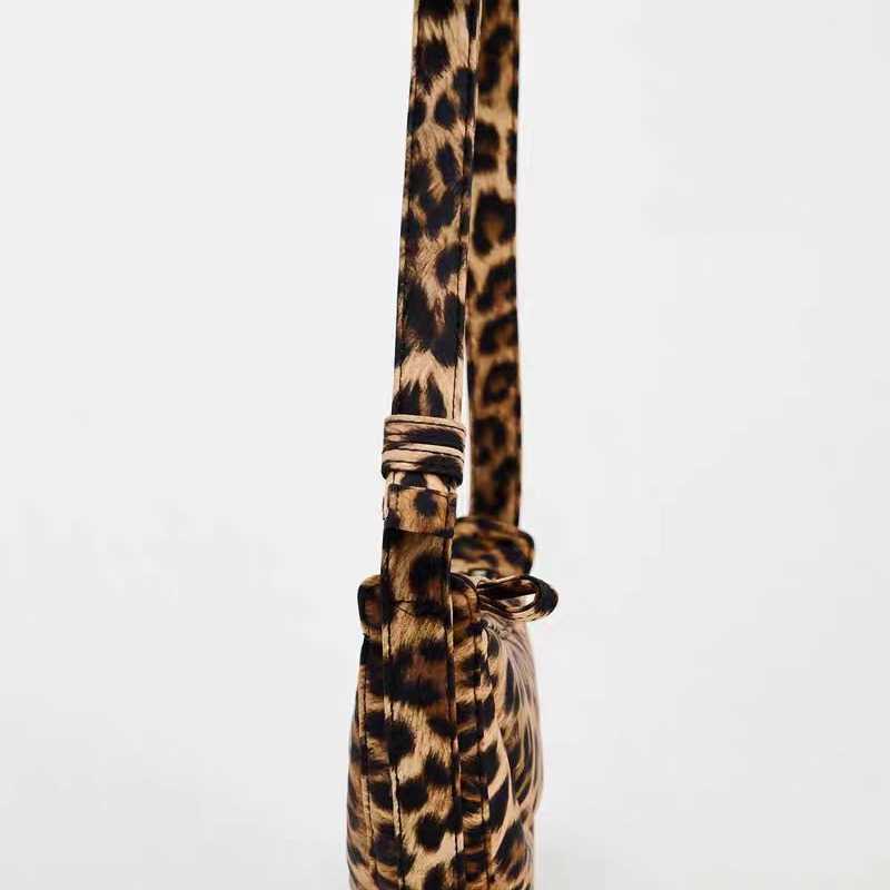 Summer Women's Bag Fashion Trendy Animal Leopard Print Single Shoulder Casual Crossbody Bag Handheld 241115