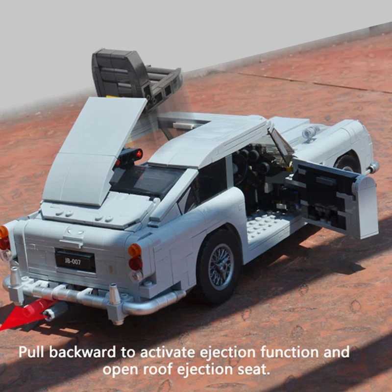 Blocks 1439PCS Technical James Bond DB5 Classic Car 007 Model Building Blocks 10262 Vehicle Assemble Bricks Toys Gift For Kid Adult BoyY241106JV9R