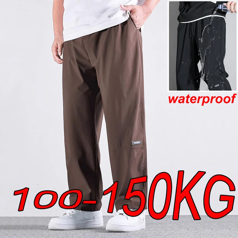 Plus Size 8XL 9XL 10XL Men High Elastic Sweatpants Gym Joggers Large Running Quick Drying Sports Trousers Pants 241104