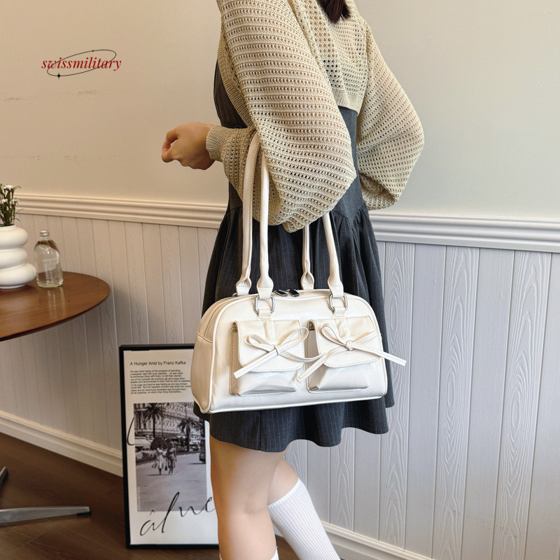 Luxury Underarm Women's 2024 Korean Edition New Fashionable Simple Small Square Bag Large Capacity Commuter Single Shoulder Handbag #26 swissmili