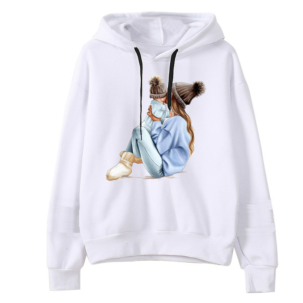 New designer's new white hooded sweatshirt with Windows print cartoon fashion hoodie