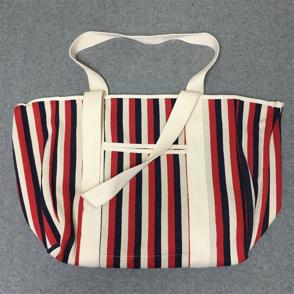 Fashion Canvas Bag Large Capacity Handbag Textured Printed Shoulder Tote Outdoor Travel Mother 241029