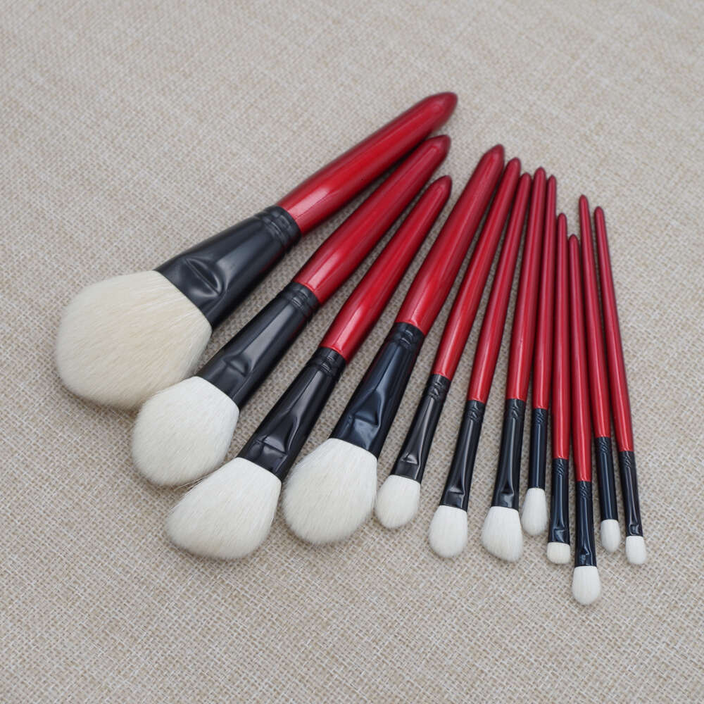 Professional Handmade Makeup Brushes Set Saikoho Goat Hair Face Powder Blush Eye Shadow Cosmetic Tools Make Up Brush Kit
