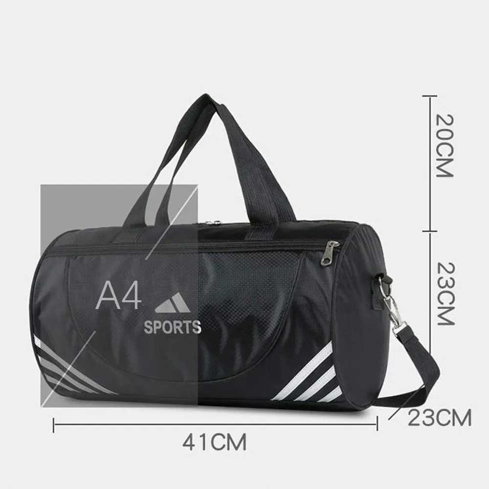 Waterproof Nylon Gym Bags Outdoor Sports Yoga Training Handbag Men Women Fitn Travel Storage Crossbody Sport Swimming BagsXJ241106