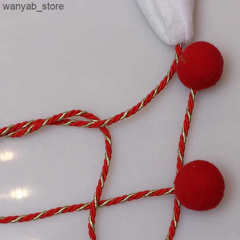 Wide Brim Hats Bucket Hats 2023 Christmas Hat Christmas Tree Hat Decoration Adult Childrens Hat Childrens Brushed Cloth Long Rope Cartoon Snowman Elk 