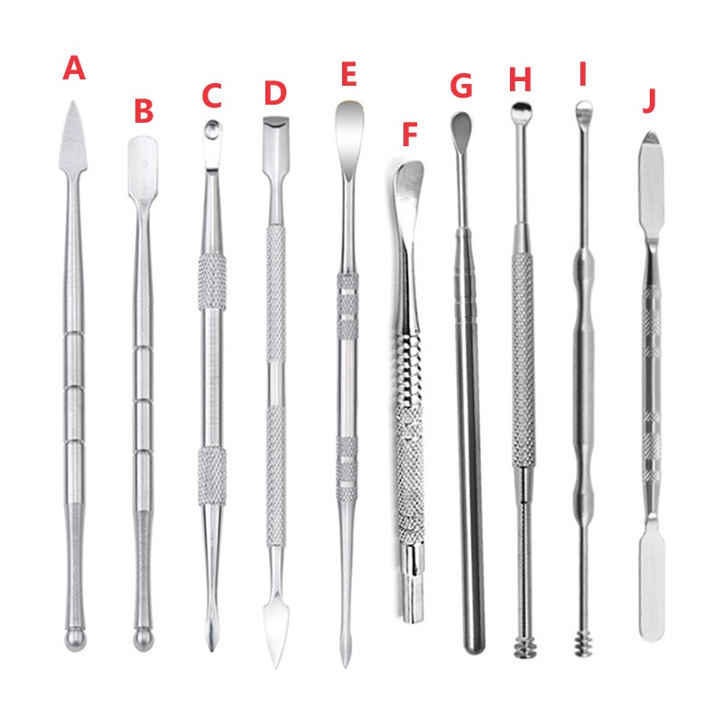 Stainless Silver Wax Dabber Tools Smoking Accessories Scoop Spatula Shovel Metal Dab Rig Tool