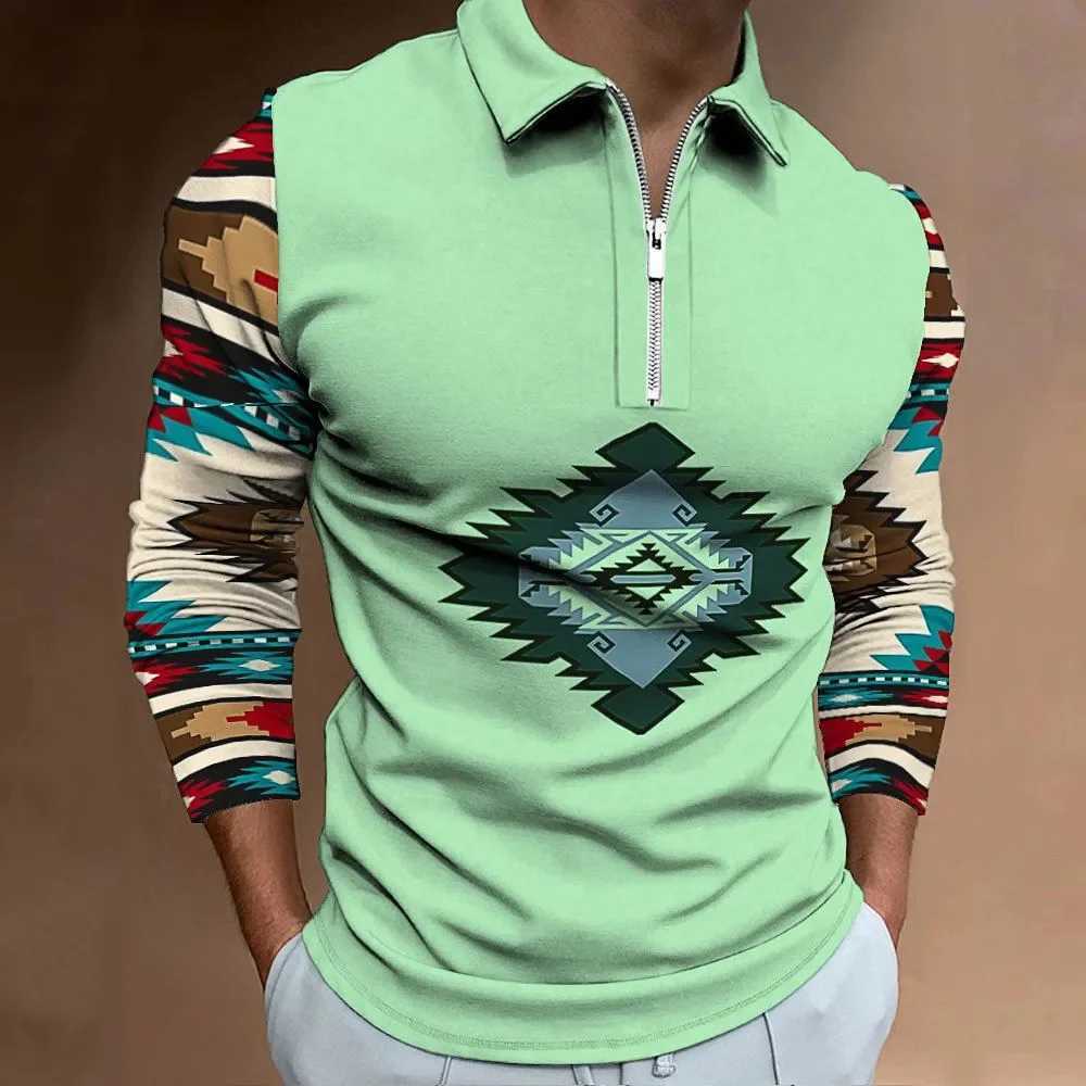 New Zipper Shirt Mens Fashion Collar Long Sve Business Mens Plain Shirt Regular Fit W241106