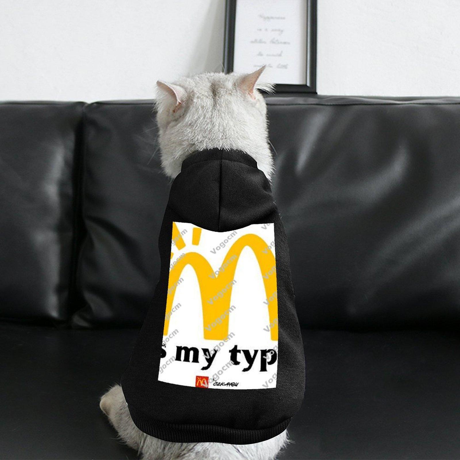 2024 Autumn Winter Dog Hoodie Hooded Long Sleeve Fall/Winter Walking Pets Hoodie Free DIY Anti-linting Loose Fit Top Hoody
