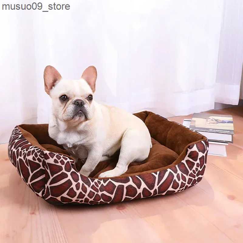 kennels pens Dog bed cat pet square plush dog house small and medium-sized dog sofa pet bed pet bed pet bed L240910