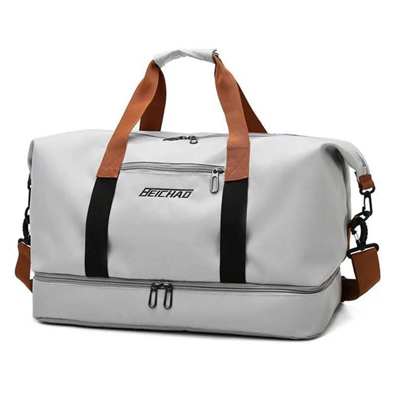 Fashion Travel Bags For Women Large acity Mens Sports bag Waterproof Weekend Sac Voyage Fa Menger Bag Dry And WetXJ241106