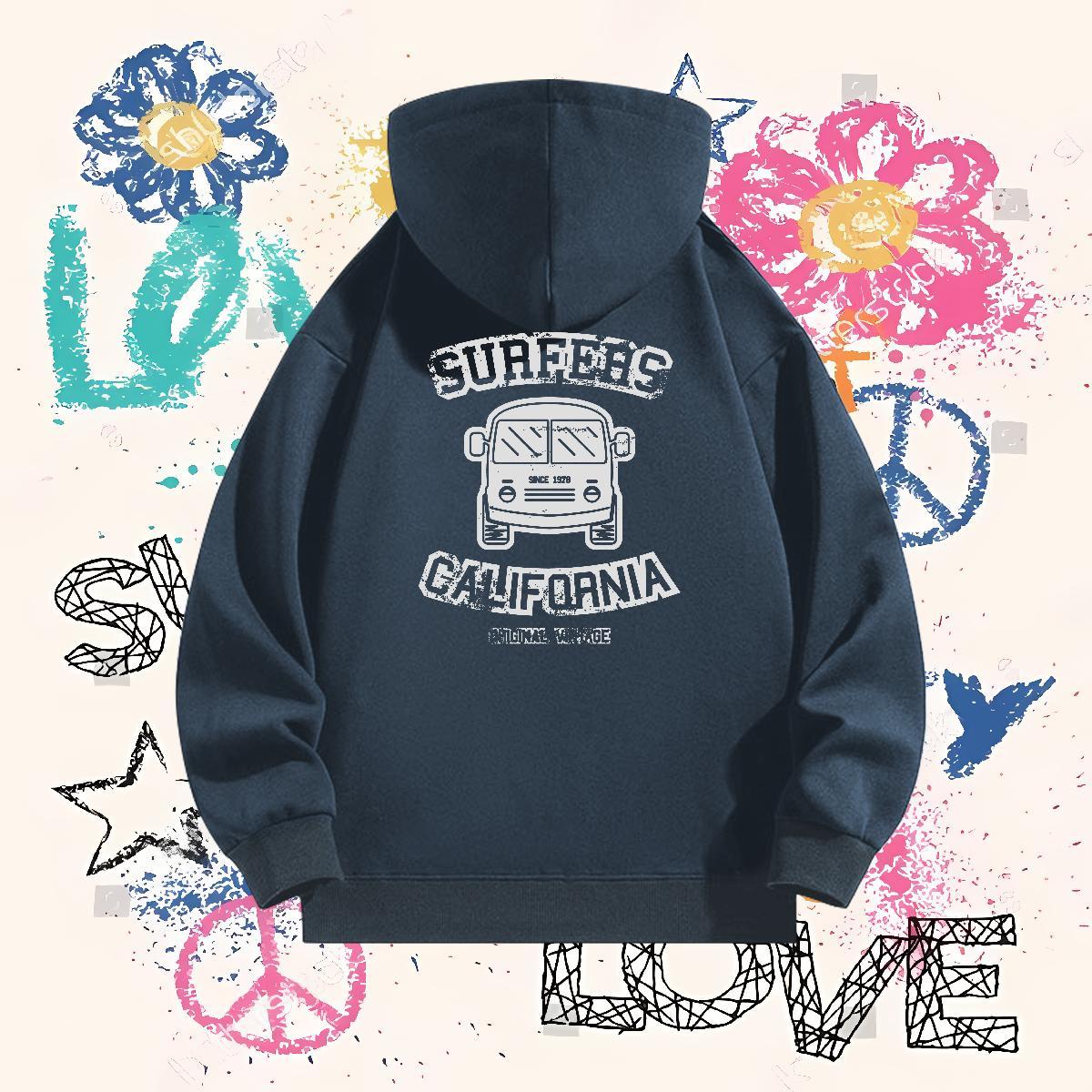 Fashion Designer Hooded Sweatshirt Breathable Drawstring Classic Hoodie Pullover Black Oversized Hoody Y2K Velvet Thick