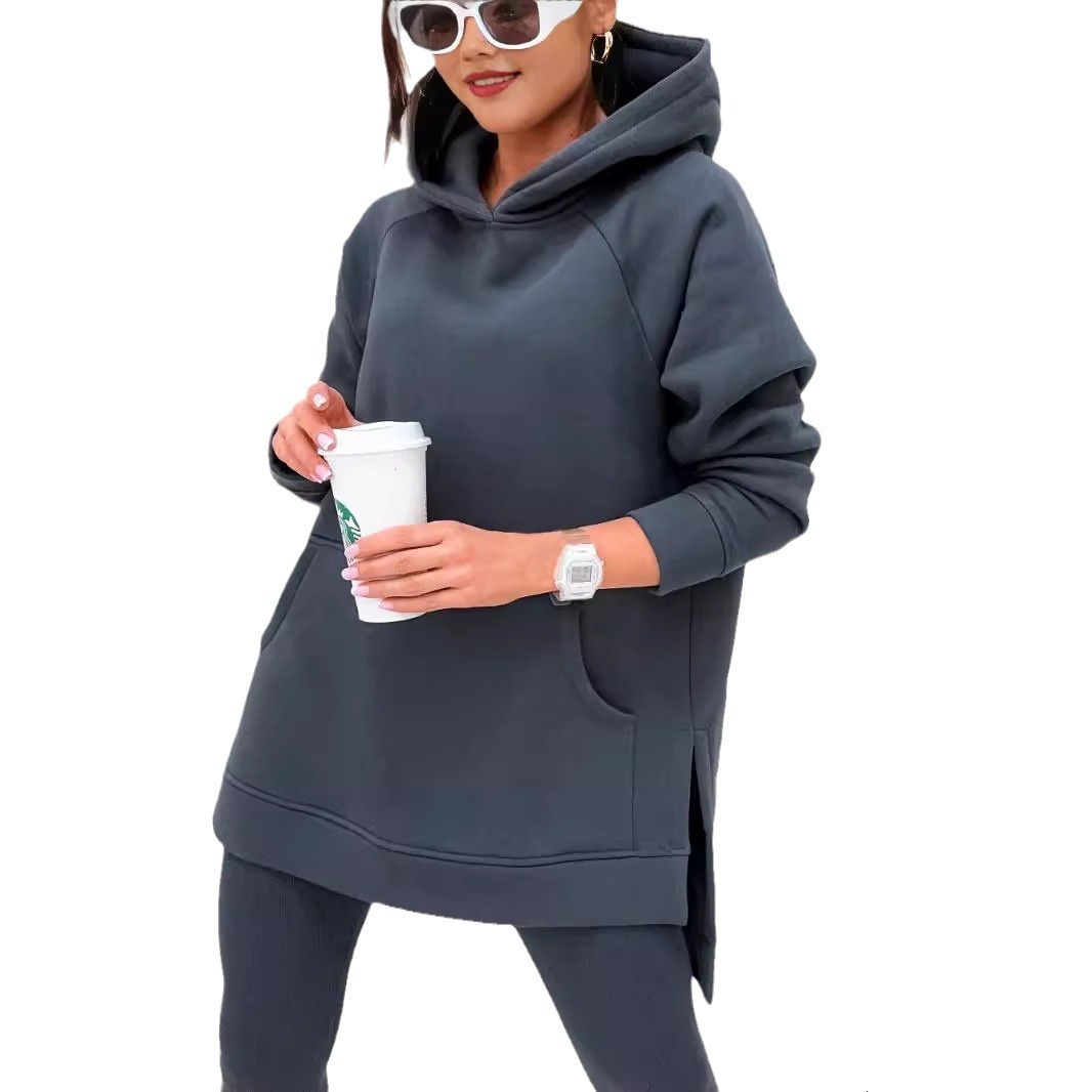 New Designer Autumn Collection Solid Color Hoodie Casual Loose Hoodie Fashion Hoodie Trendy Long Sleeve