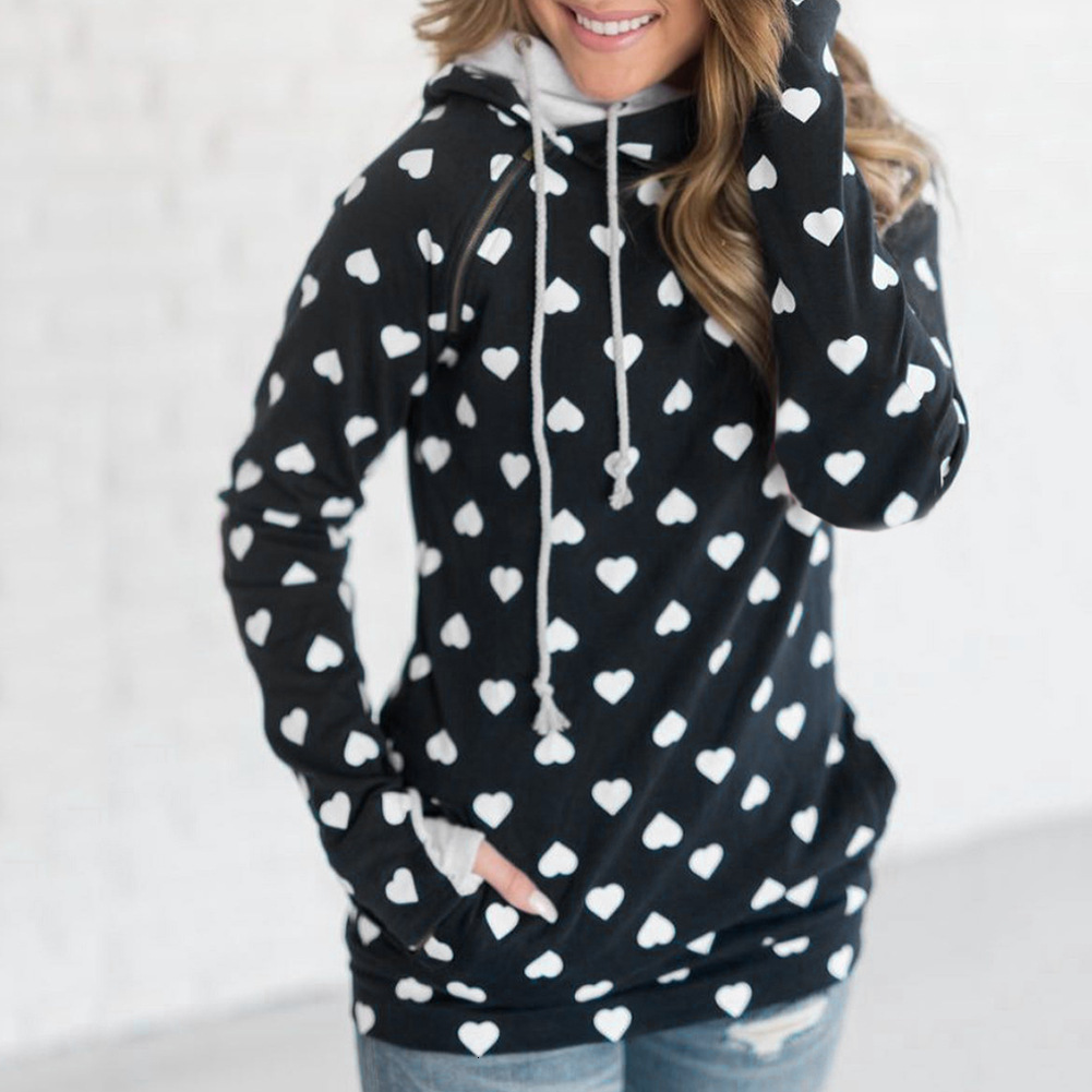 New Designer Autumn/Winter Printed Pocket Hoodie Women's Top Sportswear Fashion Hoodie
