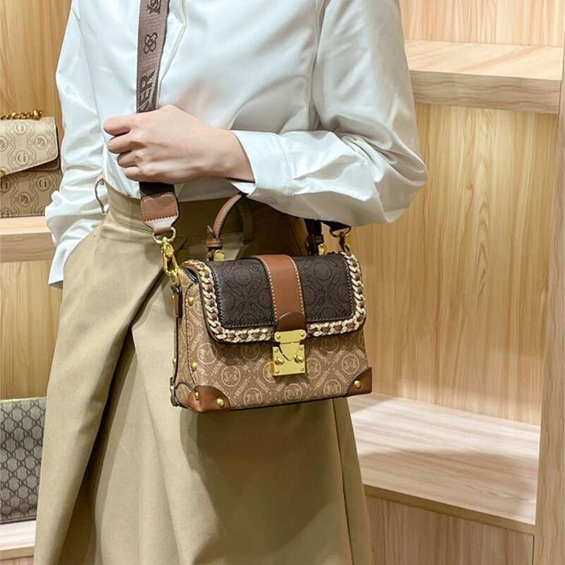 Designer Bag Women's Handbag Leather Handbag New 2024 Autumn/Winter High-End Designer Chain Small Square Bag Single Shoulder Crossbody Bag