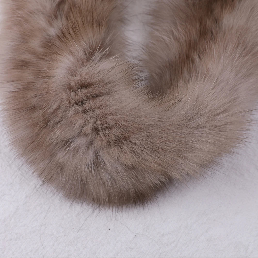 High quality womens 100% genuine mink knitted scarf natural mink scarf womens fashionable winter bag neck warm 241106