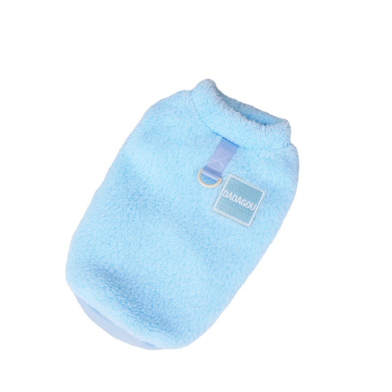 Five Colors Vest Designer Dog Clothes Double Coral Fleece Autumn Winter New Pet CLothes Kitty Puppy Apparel
