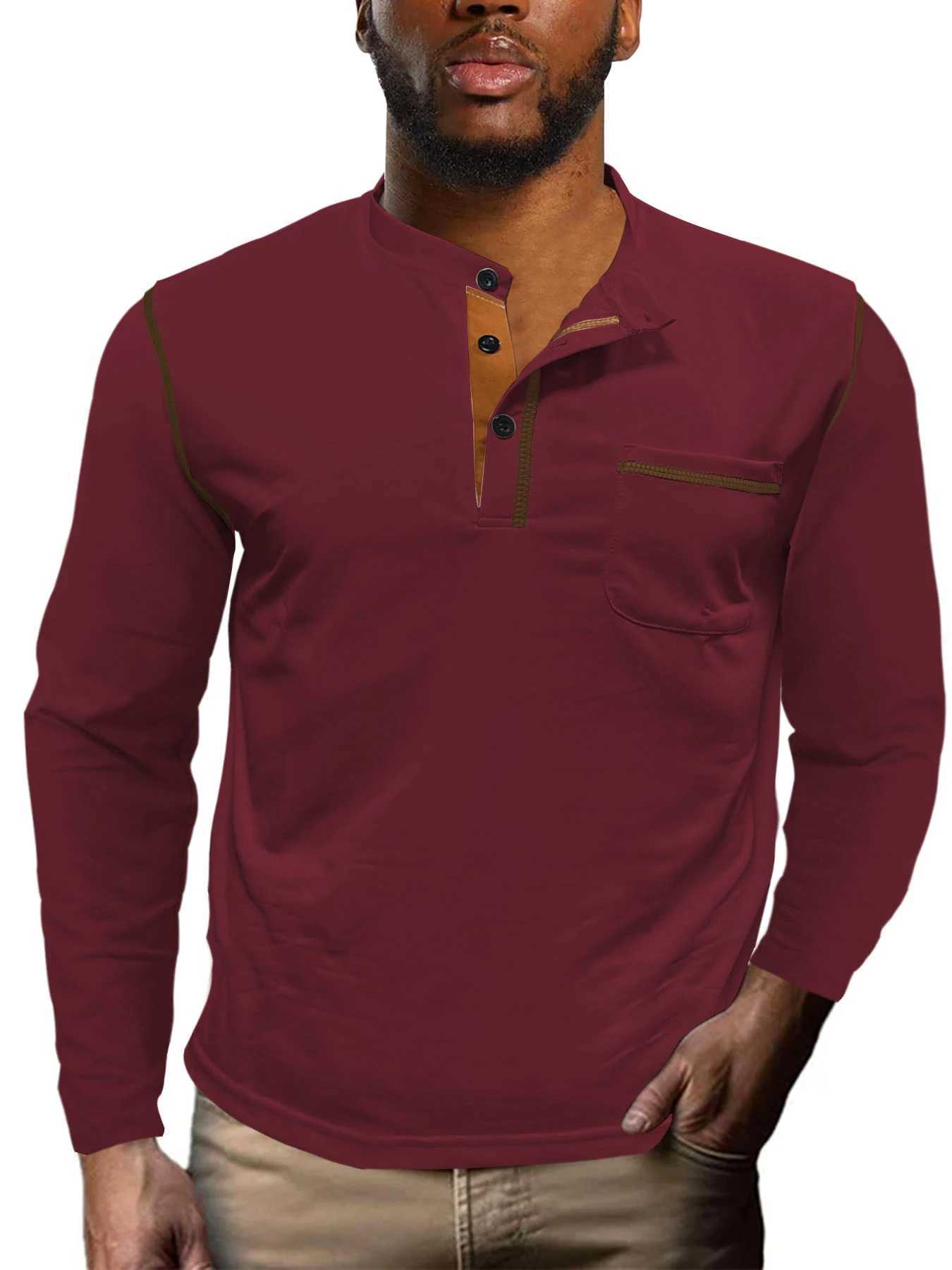Europe and the United States 2024 Spring/Summer Mens Long Collar Foreign Trade Hoodie Mens Basic Top W241106