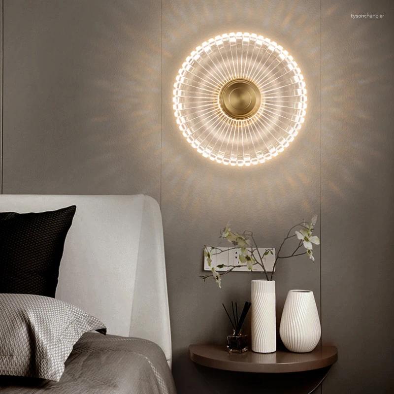 Lamps Wall Led Lamp Copper For Living Room Bedroom Bedside Nordic Home Decor Lights Bathroom Fixtures Modern Lighting