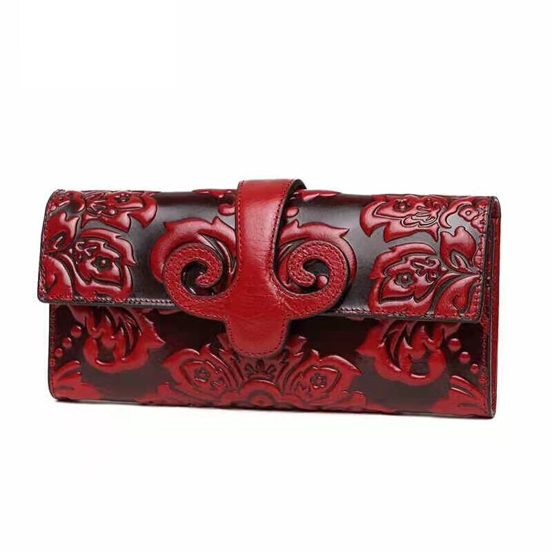 New Wallet Women's Leather Designer Handbag Vintage Wallet Genuine Leather Wallet