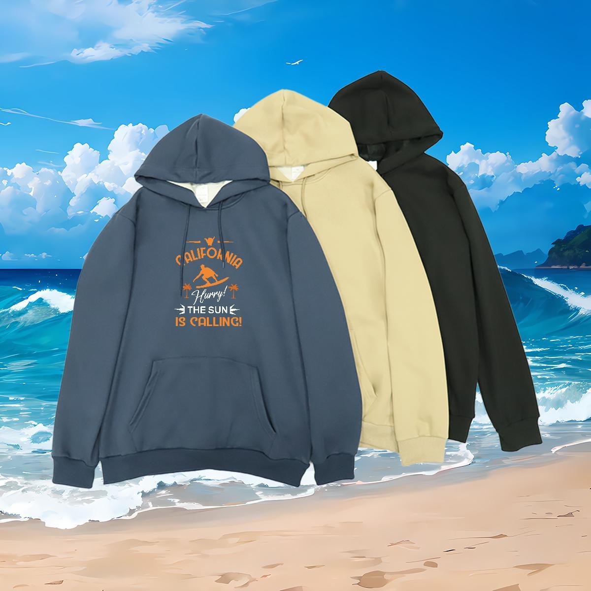 Casual New Hooded Sweatshirt Top Hoodie Comfortable Couples Hoodie Customized Print Velvet Thick Drawstring Long Sleeve Outdoor