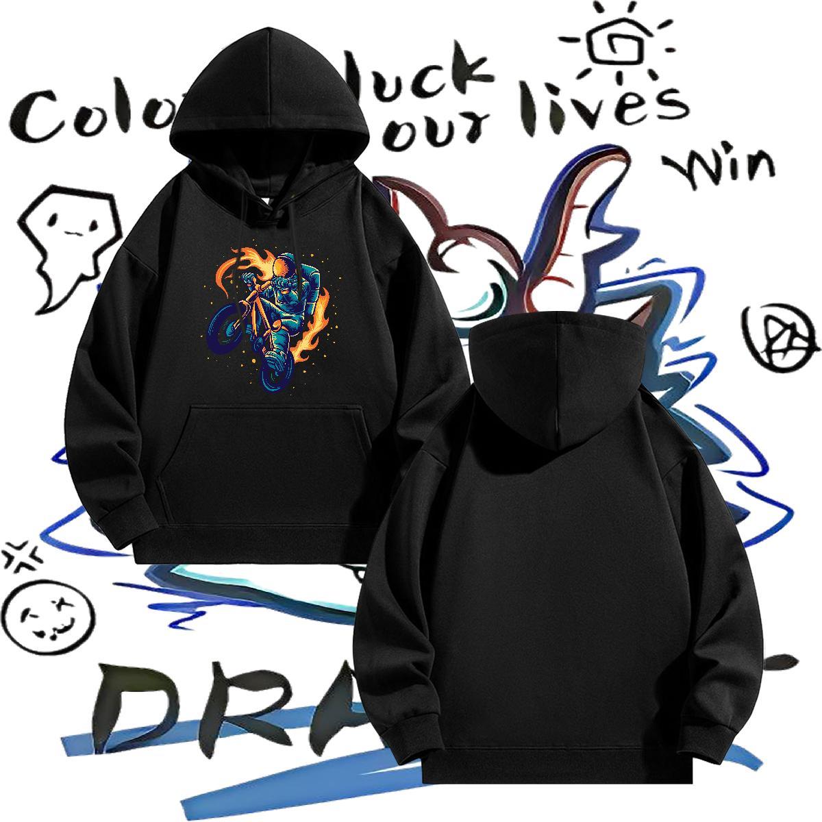 Fashion New Hoodie for Men Sport Cool Design Hoodie for Man Woman Hooded Collar Long Sleeve DIY Logo Oversized Hoody Thick Plush