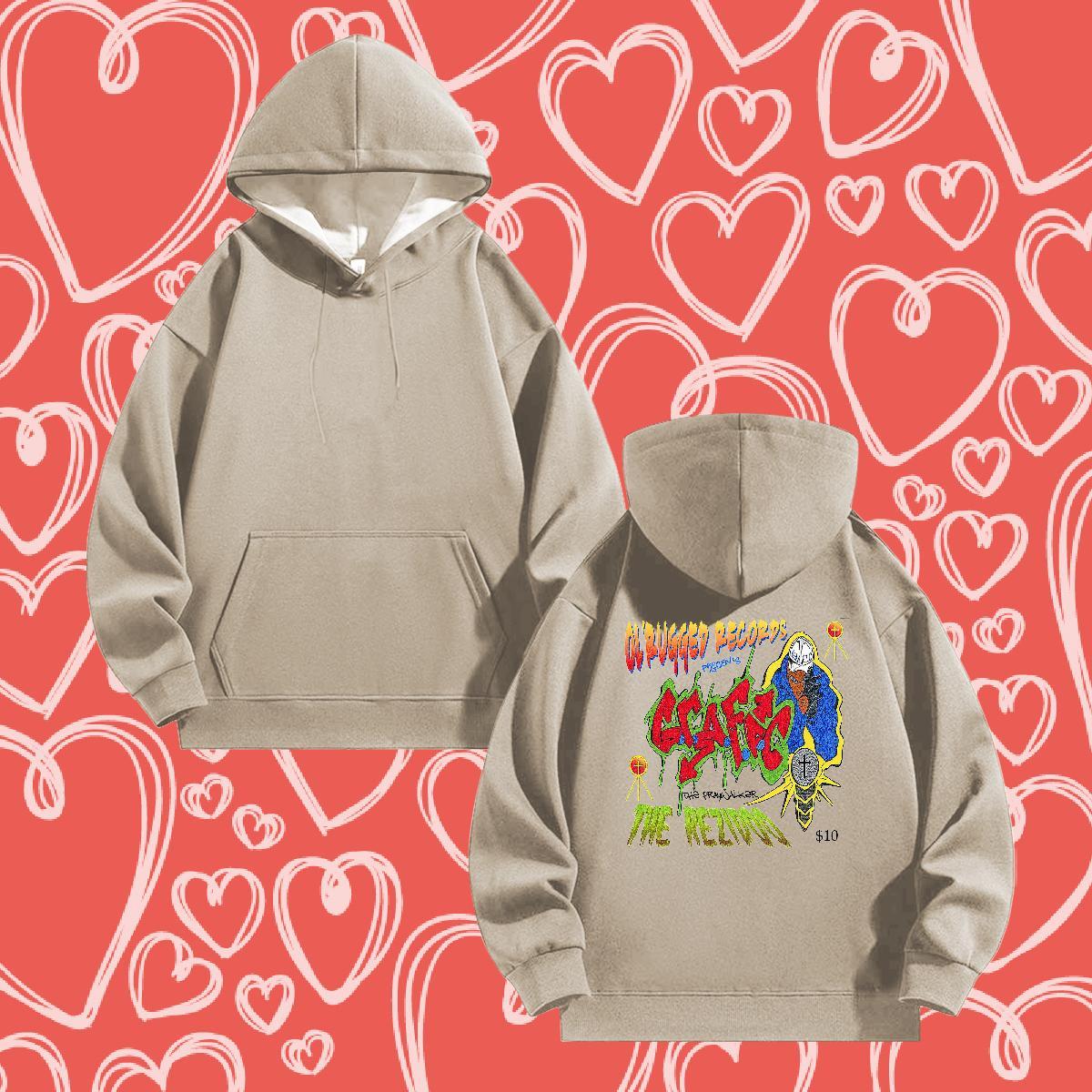 Fashion Mens Hoodie Sweatshirt Black Khaki Blue Loose Hoodie Pullover Tops Pullover Hoodie High Street Hip Hop Warm Fleece Breathable