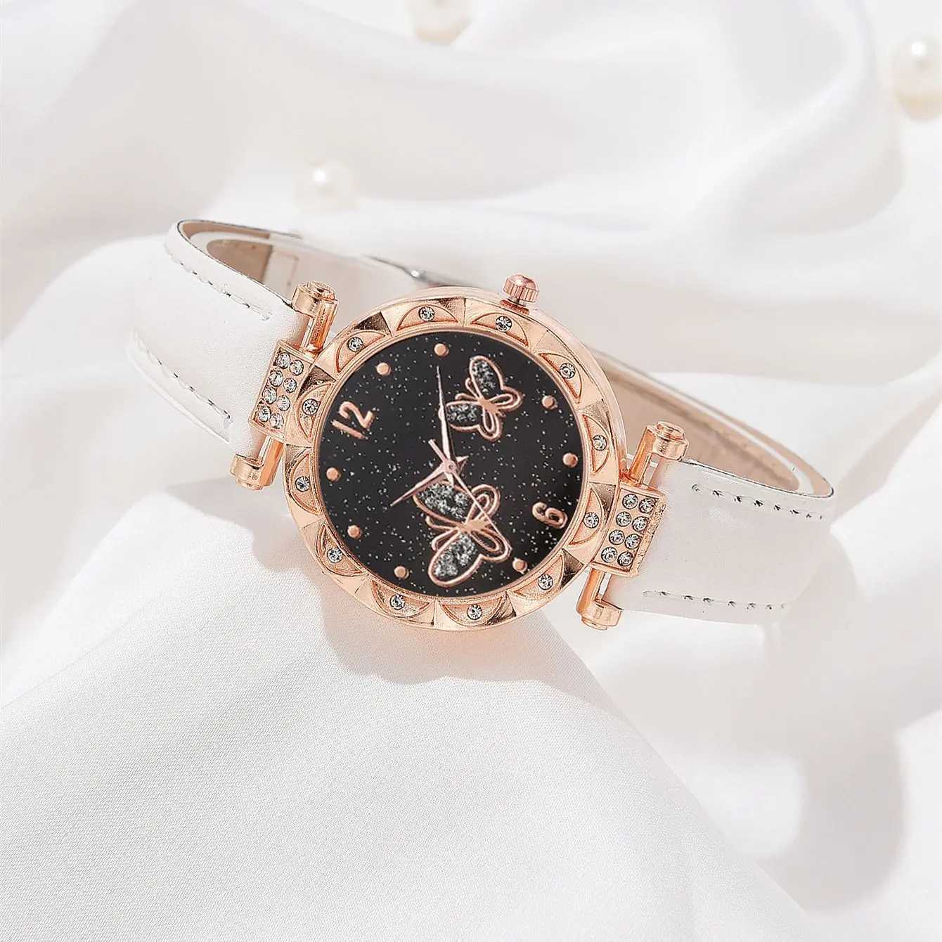 Fem watch dial suitable for Wen 5-piece set Wen quartz watch luxury brand design simple womens watch earrings X241106