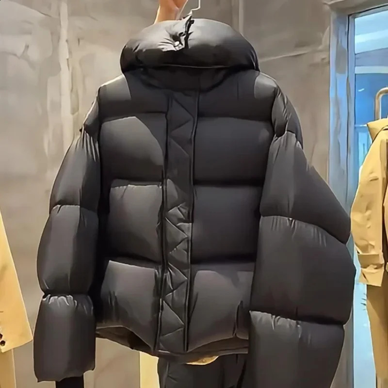 ZJAISS 90% White Duck Down Women Down Jackets Female Stand Collar Puffer Jacket Casual Loose Hooded Parkas 241105