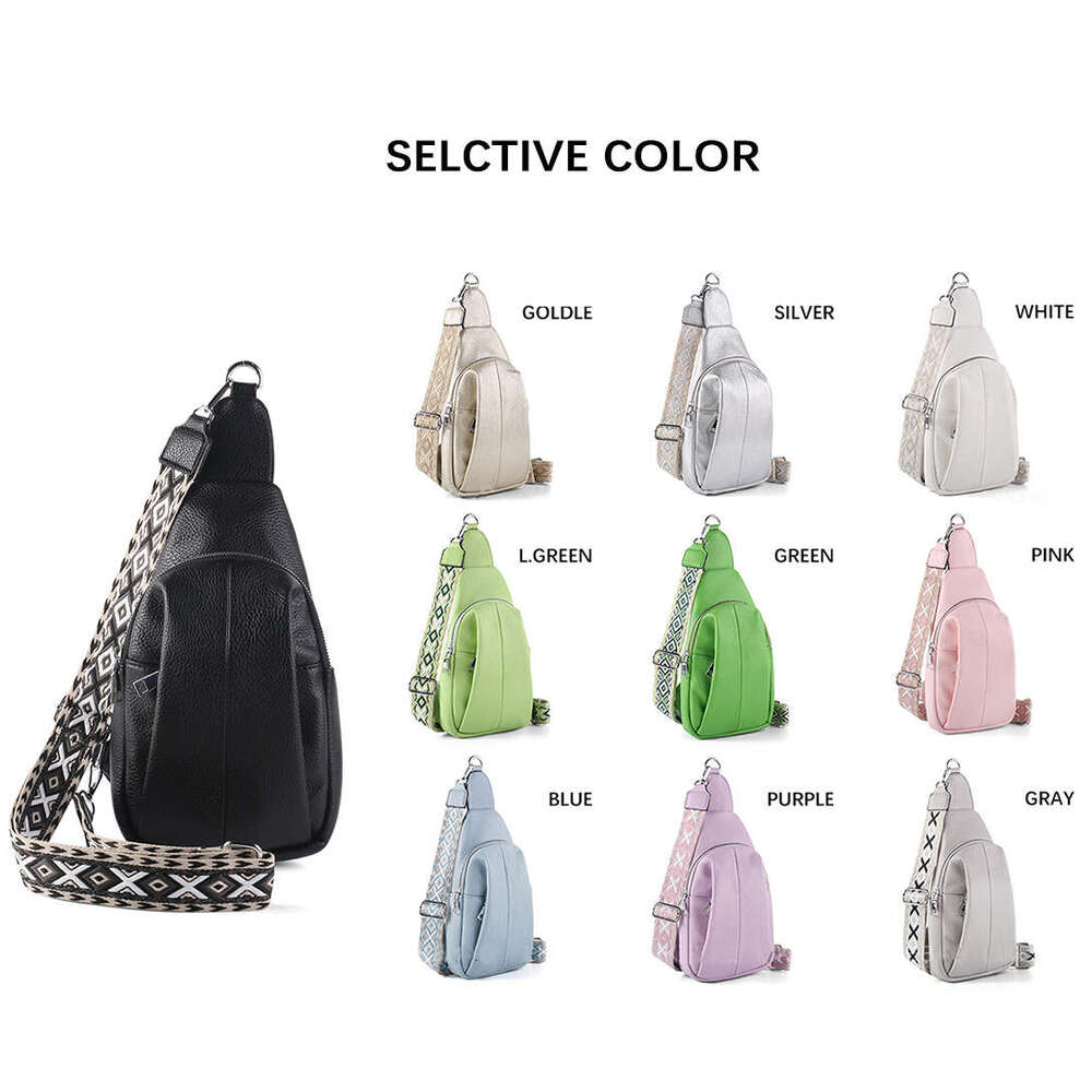 2024 New Arrival Women's Sg Vegan Leather Fanny Pac Crossbody Bag With Adjustable Shoulder Strap Chest Bags For Travel
