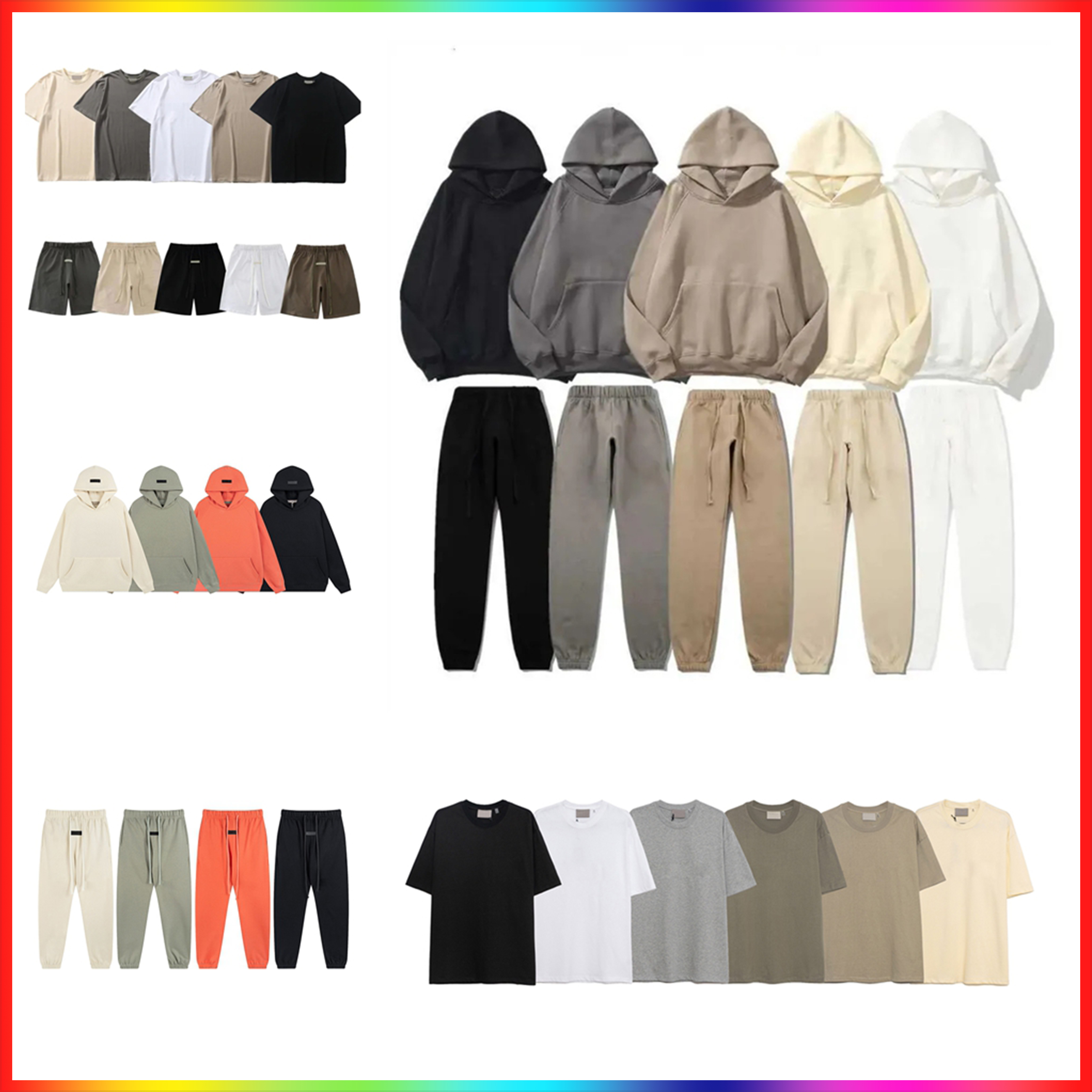 High Quality Hoodie Designer essentil hoody Sweatshirt Pile Loop New Letter Designer Unisex Cotton essential hoodies Shirt Classic Sweatshirts Pants Tracksuits