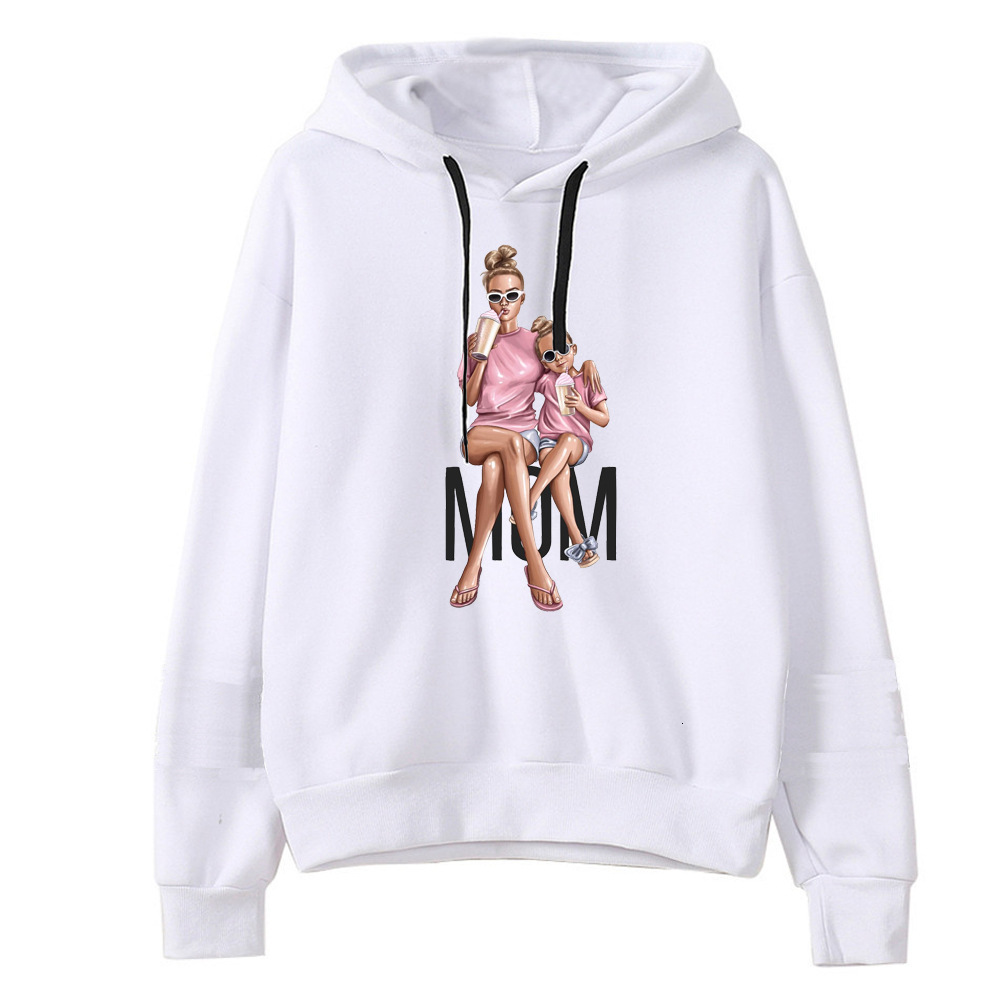 New designer's new white hooded sweatshirt with Windows print cartoon fashion hoodie