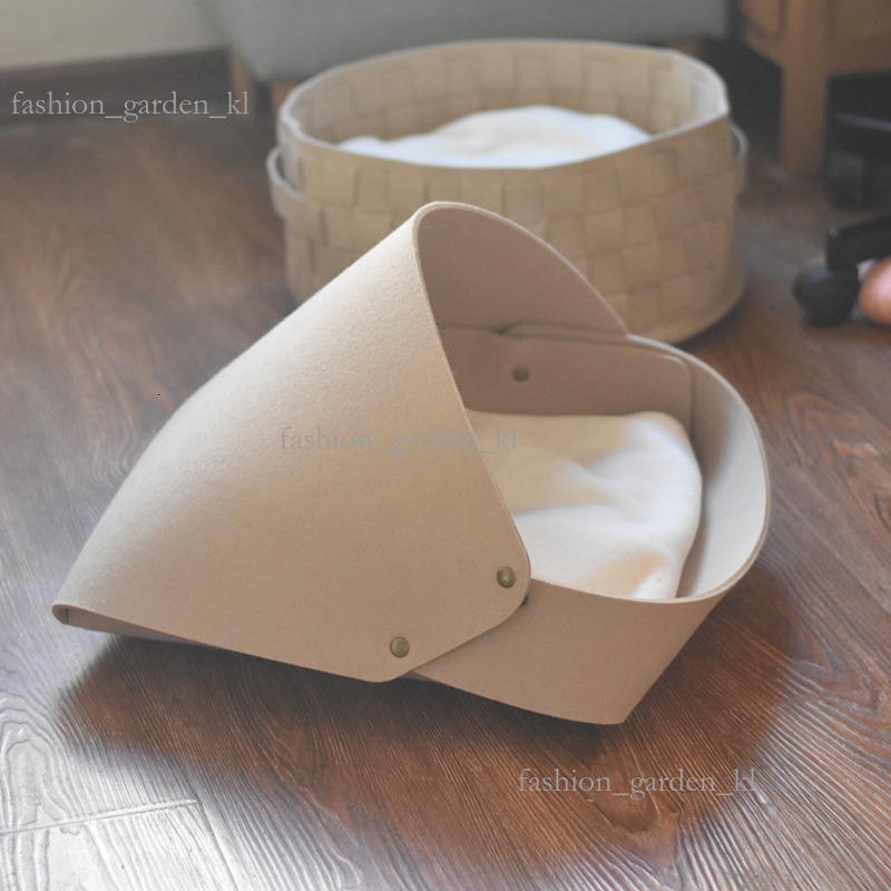 Nordic Wool Felt Cat Bed Dog Bed Cat Dog Bed Mattress Deep Sleep English Short Small Dog Winter Warmth All Year Round Universal 855