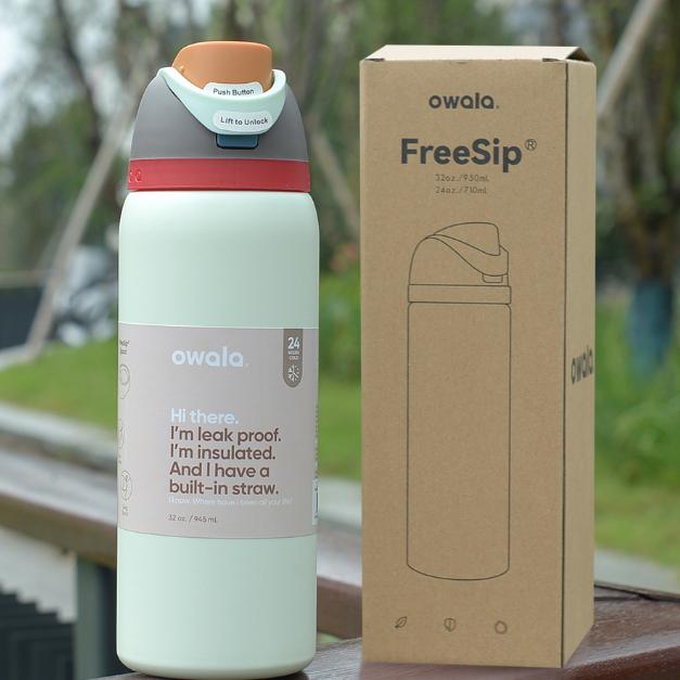 New OWALA Bottle 24Oz 32Oz Colorful Water Bottle Inulated Cup 316 Stainle Steel Space Pot Outdoor Vacuum Drink Thermo Waterbottle Cup