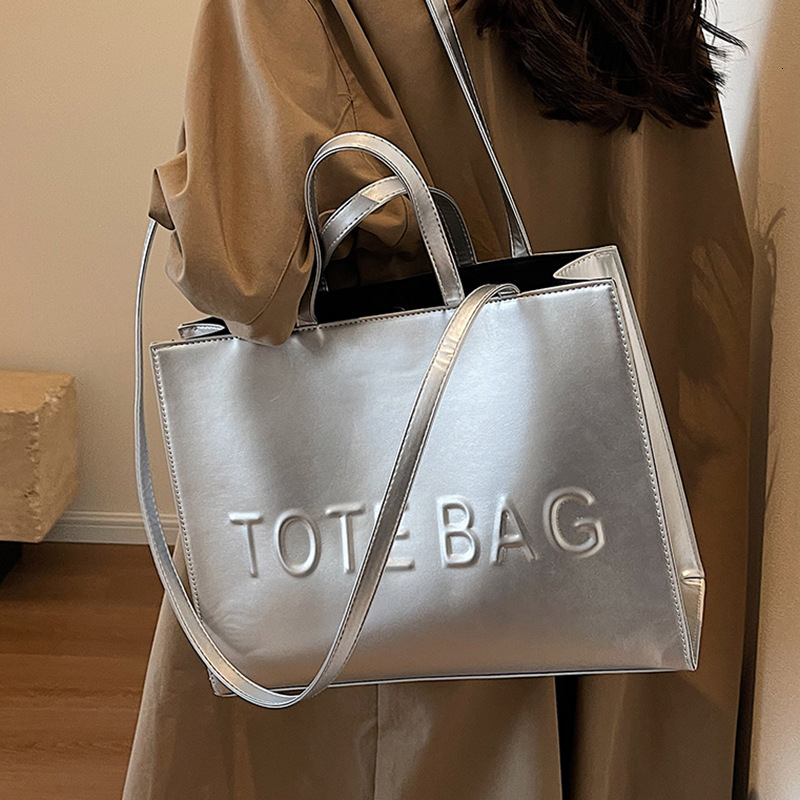 Tote Bag Shoulder Bag Large Capacity Pu Leather Shopping Designer Bags