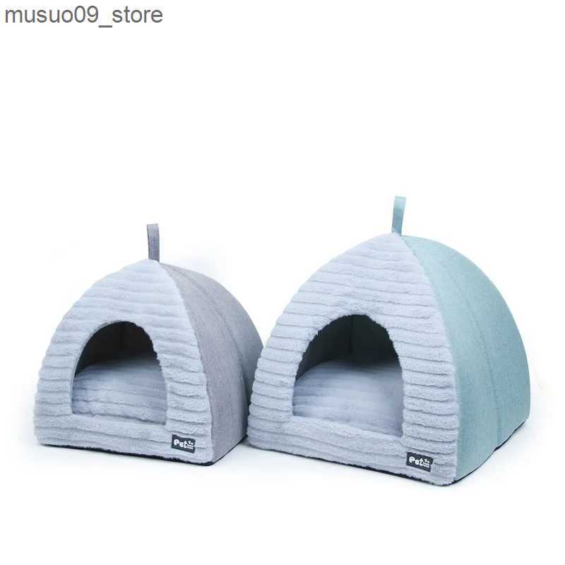 kennels pens Dog bed house bed autumn/winter warm cat pet kennel mat pet tent L240910