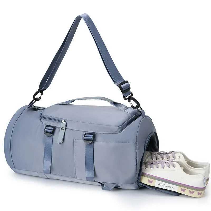 Dry-Wet Separate Waterproof Women Yoga Sport Bags Men Gym Fitn Bags Large acity Travel pack Luggage With Shoes PocketXJ241106