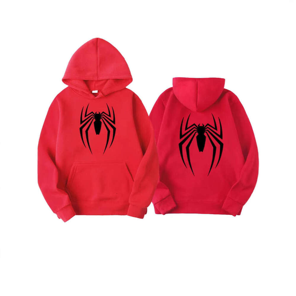 shanshi spider hoodie Men's Street Fashion Spider Printed Sweatshirt Wool Women's Casual Fun Loose Hoodie hoodie