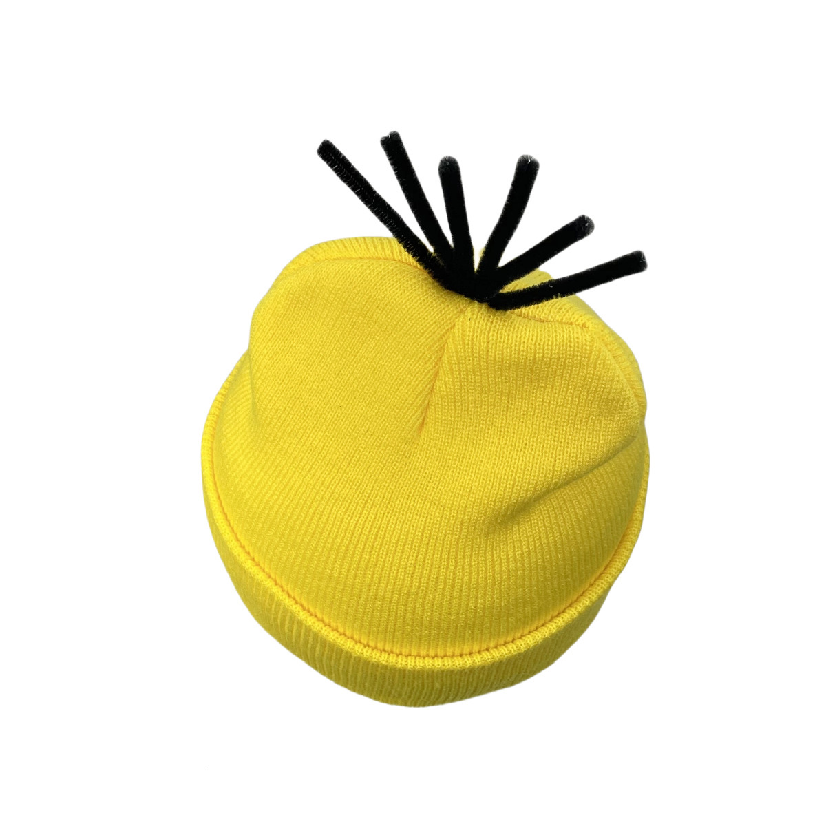 High quality design, Autumn Winter Men's and Women's Cold Wig Monochrome Stacked Elastic Hip Hop Curled Edge Solid Color Knitted Hat