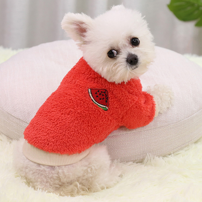 Fleece Warm Winter Clothes for Small Dogs Dog Sweater Puppy Jacket Coat Teacup Puppy Chihuahua Sweatshirt Christmas Clothes XS