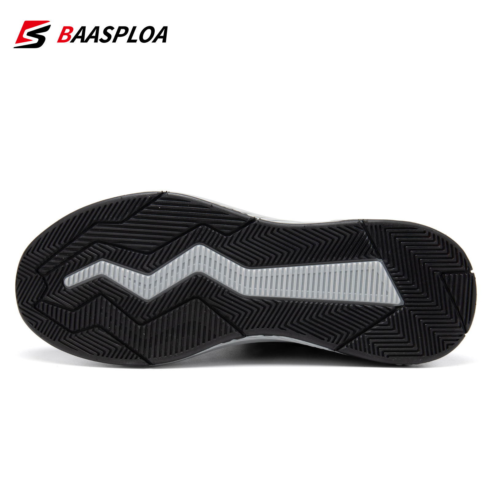 Baasploa Men Running Shoes Non-slip Shock Absorption Sneaker Lightweight Tennis Shoe Waterproof Man Breathable Casual Shoes