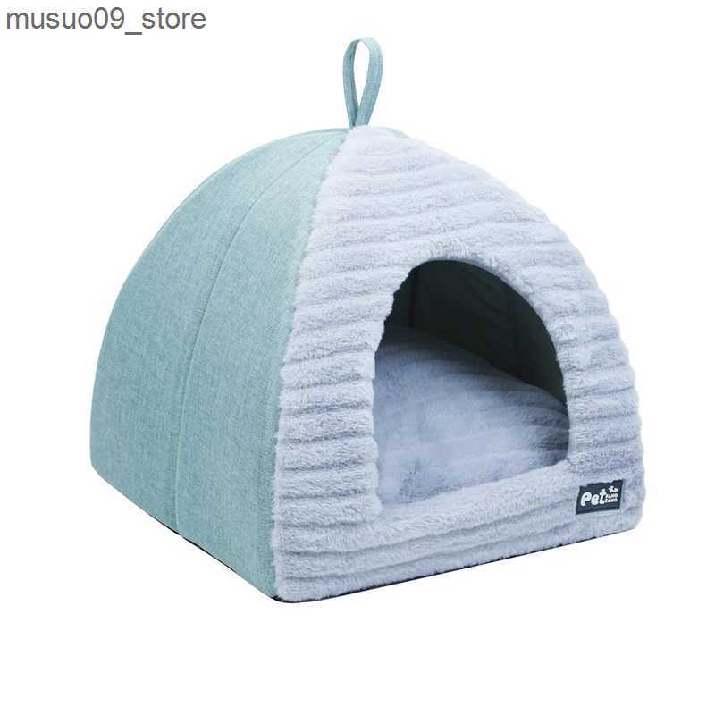kennels pens Dog bed house bed autumn/winter warm cat pet kennel mat pet tent L240910