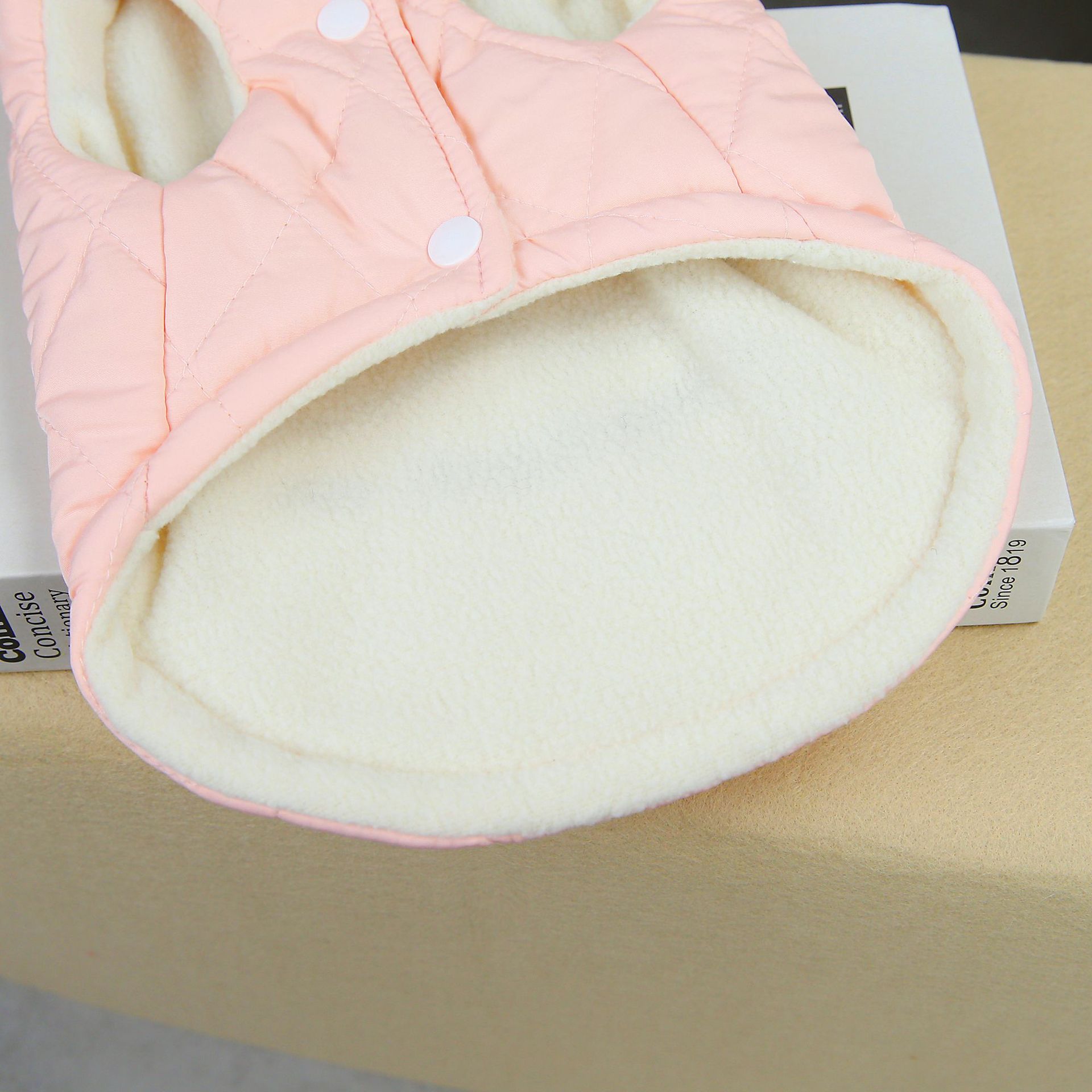 Happy Bear Dog Winter Coat Vest Fleece Lined New Teddy Kitty Dog Clothes Heavy Warm Cartoon Pet Clothes