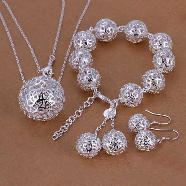 925 sterling silver SE model Vntines Day gift necklace bracelet earrings fashion jewelry set X241106