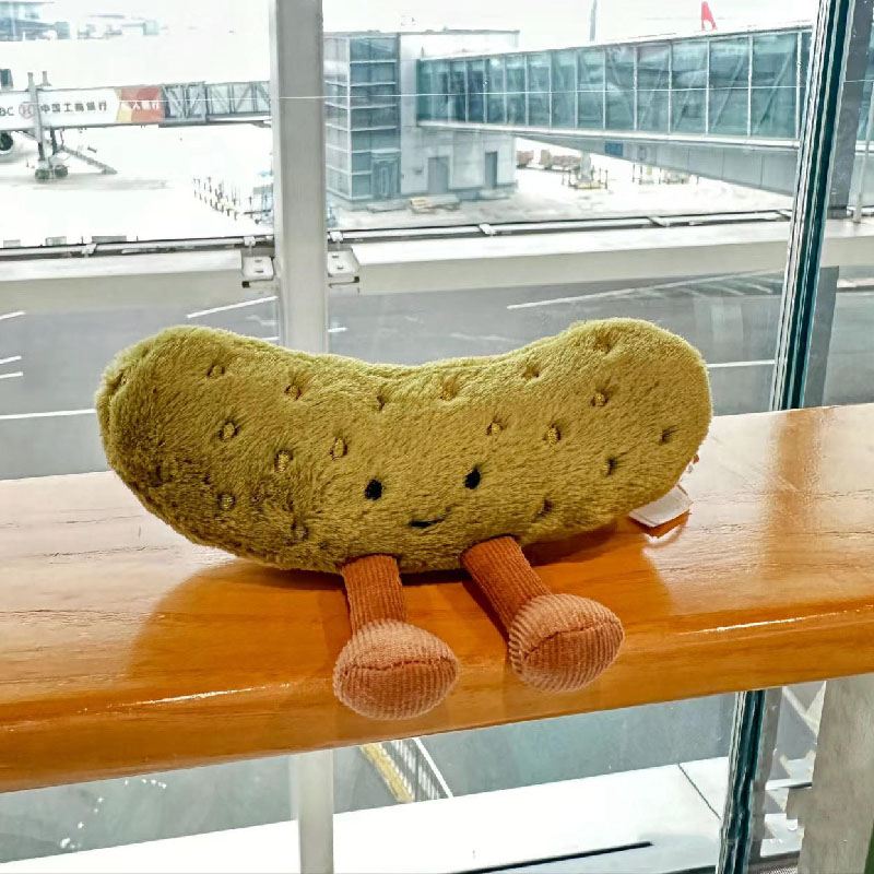 15/26cm sour cucumber plush doll cute fruit and vegetable plush toy pet household items ornaments children's gifts