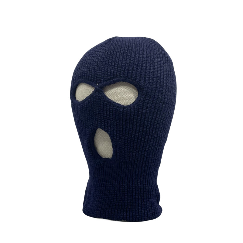 High quality design, men and women New Winter Warm Knitted with Head Cover and Three Hole Hat Face Mask