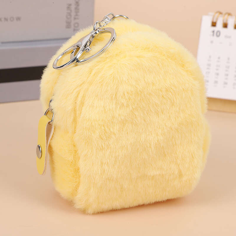 Korean version of Instagram Girl Heart Plush Zero Mini High Beauty Wallet Small Fresh Earphone Storage Key Bag