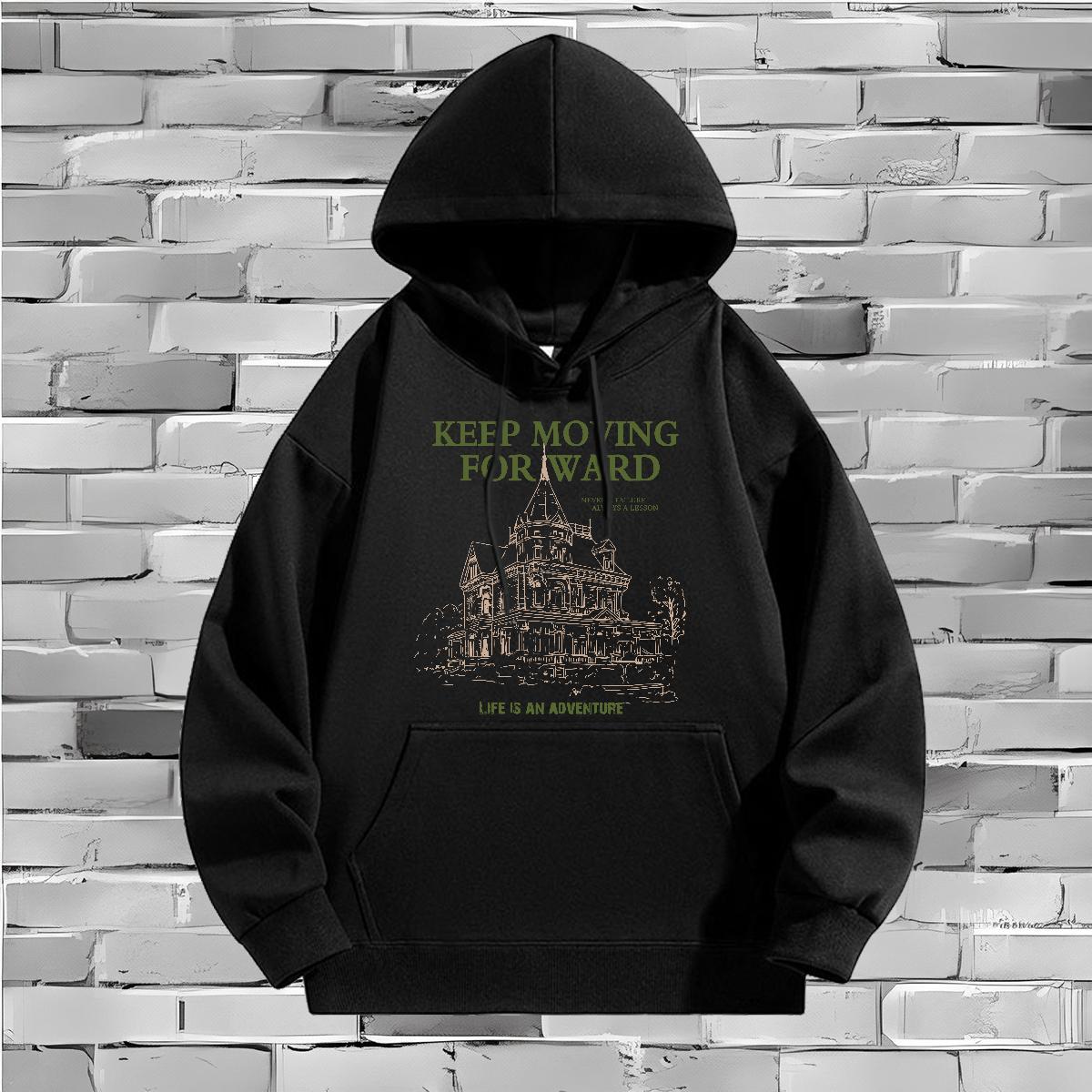 Brand Hoodie for Men Cool Design Men Hoodie DIY Pullover Hoodie Street Hooded Collar Long Sleeve 350g Cotton