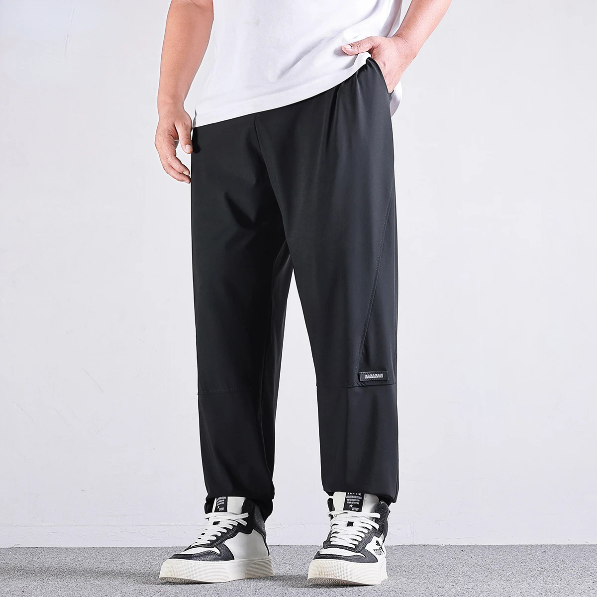Plus Size 8XL 9XL 10XL Men High Elastic Sweatpants Gym Joggers Large Running Quick Drying Sports Trousers Pants 241104